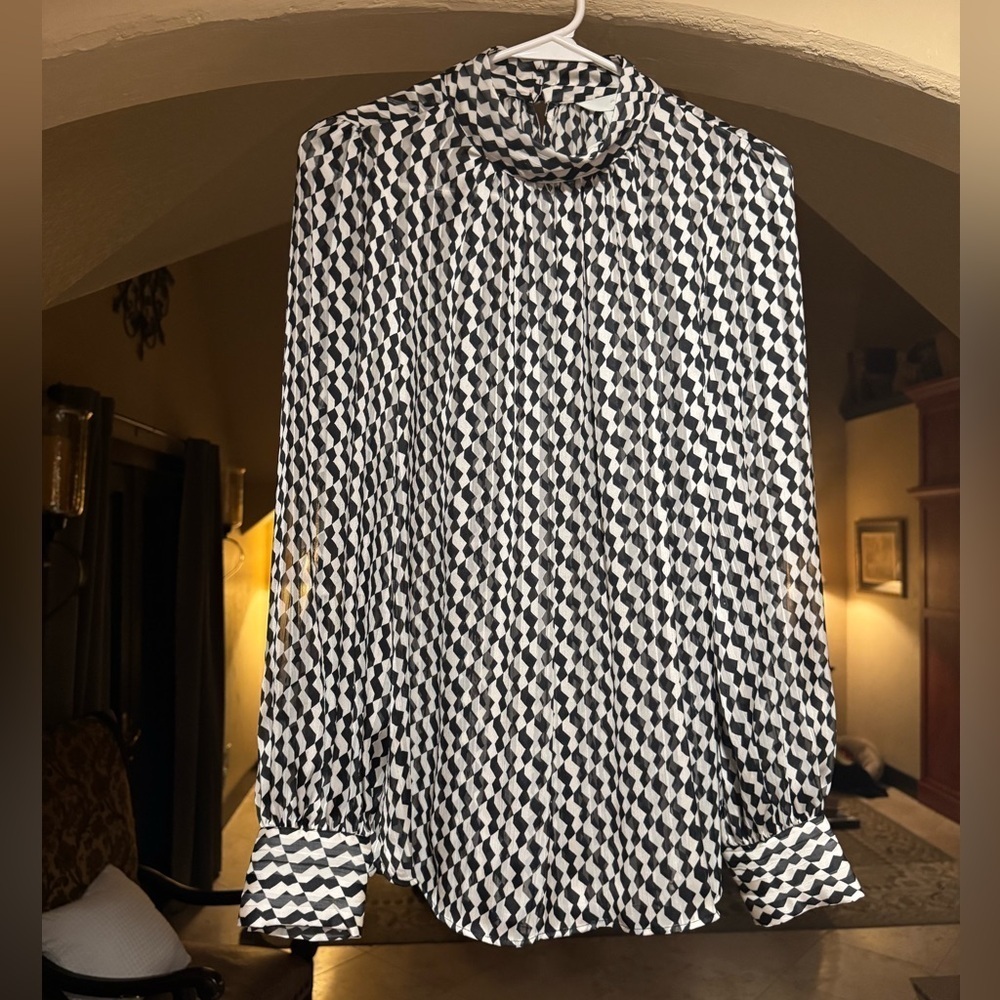 H&M Monochrome Patterned Men's Dress Shirt